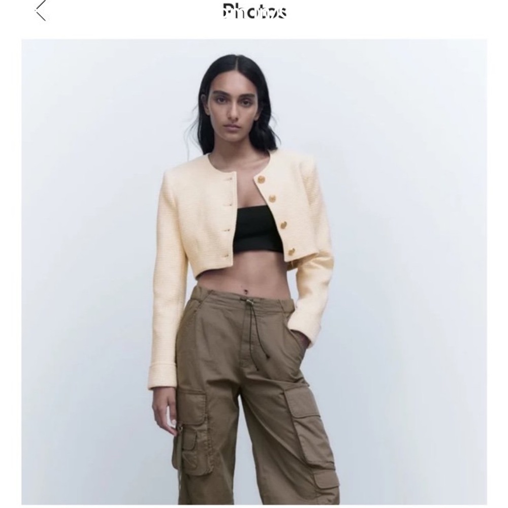Zara cropped jacket